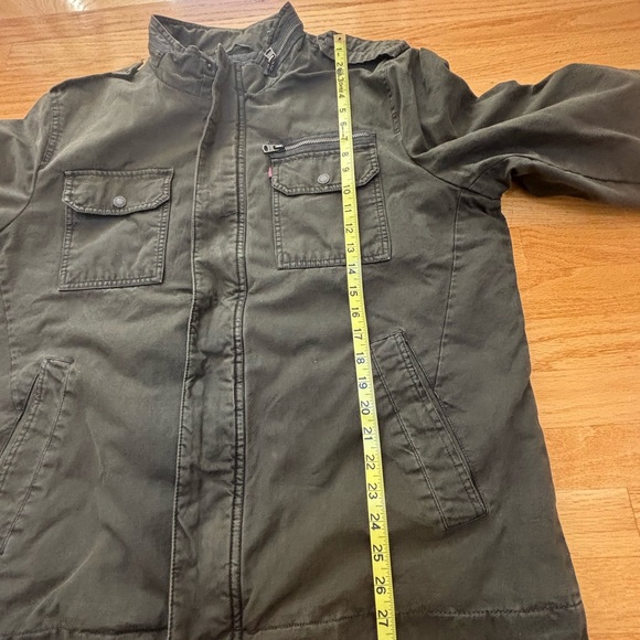 Levi's Men’s Quilted Lined Field Utility Khaki Green Jacket XL - Picture 6 of 13